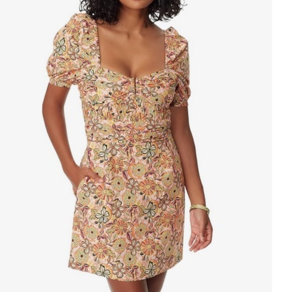 Sam Edelman Sportswear Women's Erica Sweetheart U-Ring Mini Dress